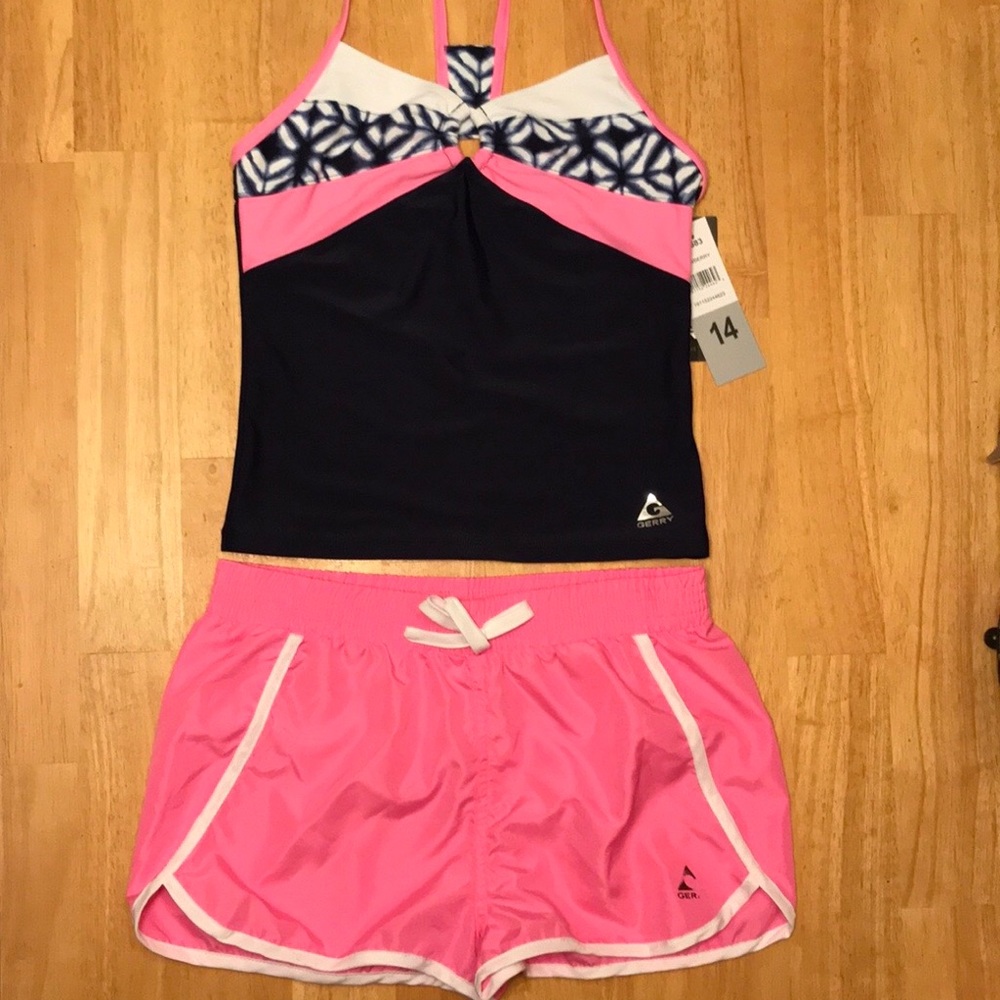 GARRY🔺Girls 3-Piece Swim Set, size (14) - Picture 3 of 3